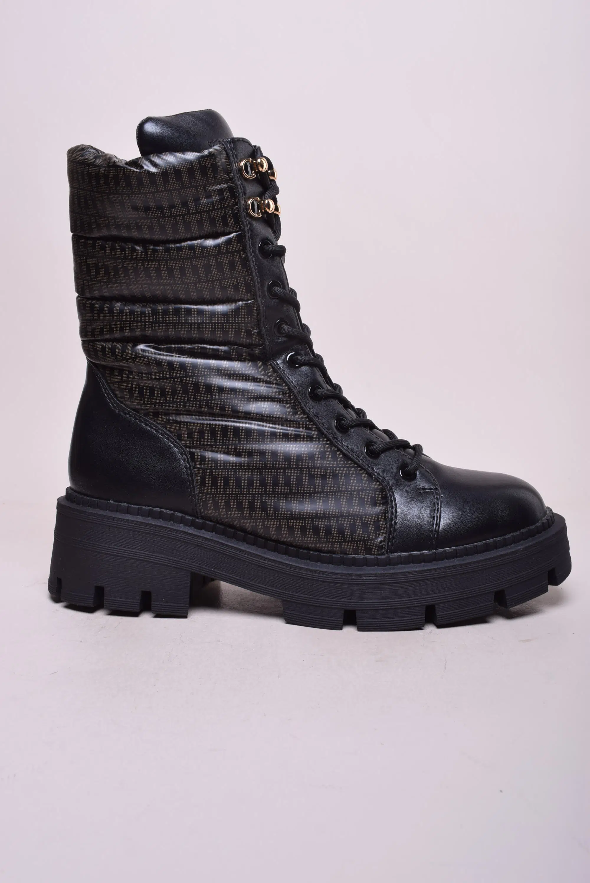 Ghete și botine damă - Ghete inalte dama Vegan, imblanite, impermeabile, cu platforma