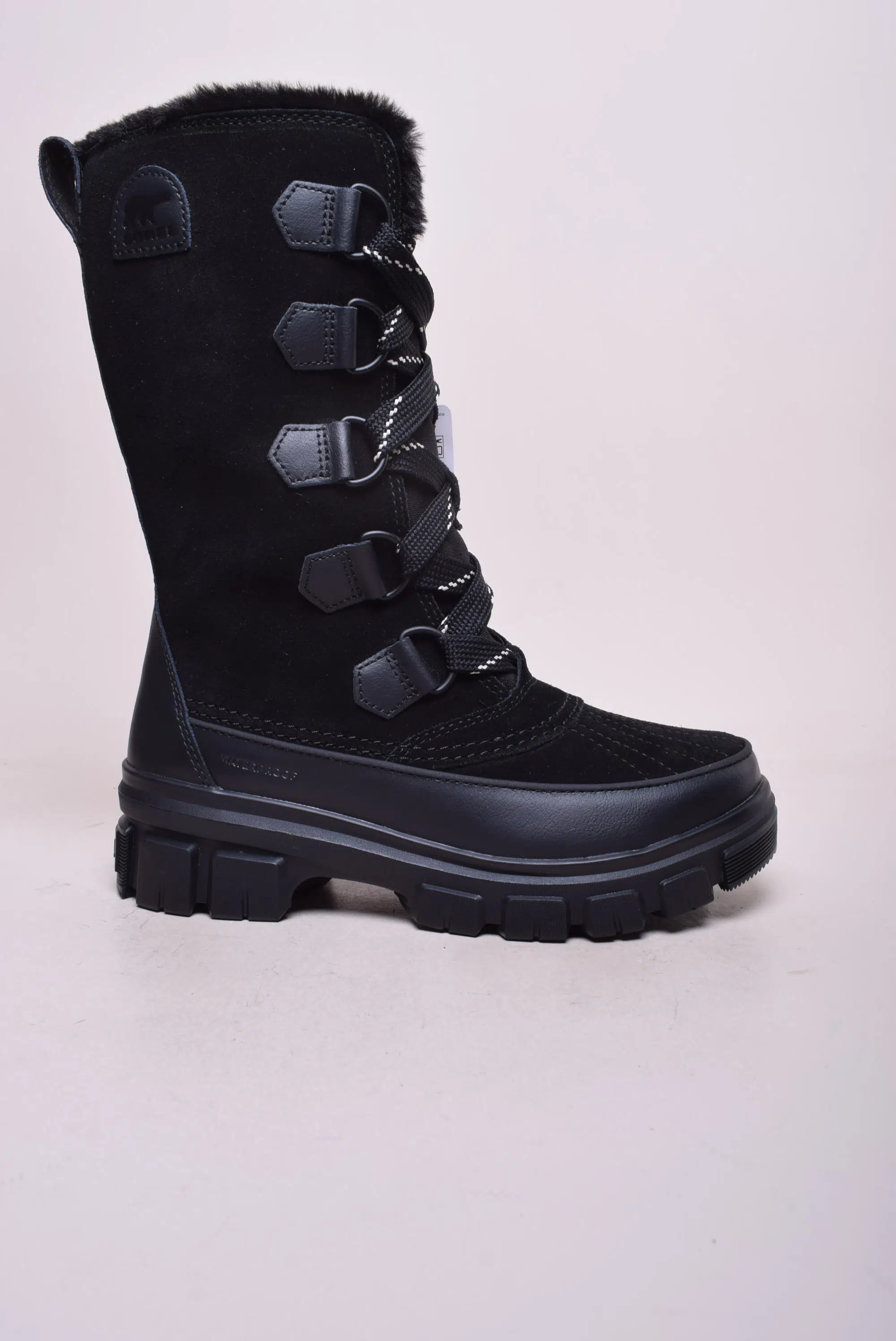 Ghete și botine damă - Ghete inalte dama Torino, imblanite, impermeabile, cu platforma